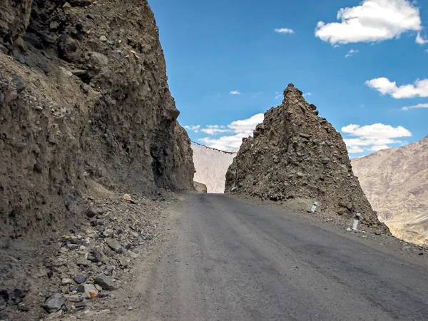 Adventurous Road Zoji Pass Clear Blue Sky Manali Leh Highway — Stock Photo, Image