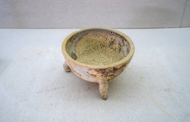 Eski Çin 'de taştan yapılmış bir kase.