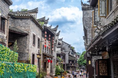 Geleneksel Taş Tuğla Mimari ve Miao Kültürel Elementleri Fenghuang Antik Kasabası, Fenghuang İlçesi, Xiangxi