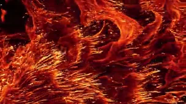 1000 Fps燃烧和闪烁背景下的超级慢镜头 — 图库视频影像
