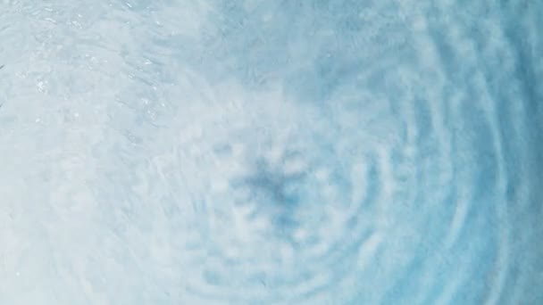Super Slow Motion Shot Clear Blue Sea Surface Waving White — Wideo stockowe
