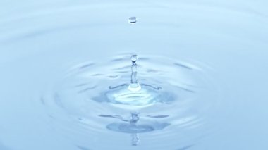 Super Slow Motion 'da su damlası. Yüksek Hız Sinema Kamerası ile 4K çözünürlükte çekilmiştir.