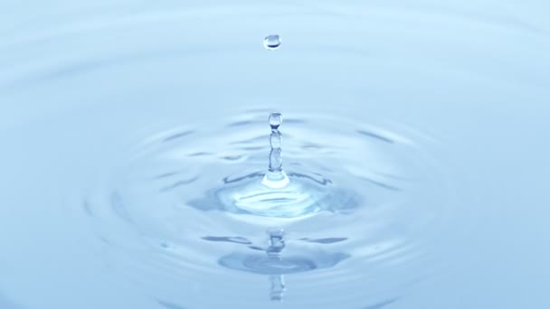 Νερό Πέφτει Σούπερ Αργή Κίνηση Κάμερα Κινηματογράφου Υψηλής Ταχύτητας Ανάλυση — Αρχείο Βίντεο
