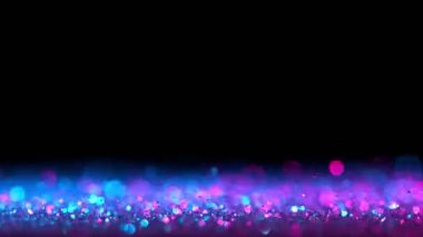 Neon Parıltı Hattı Arkaplanının Süper Yavaş Çekimi. 4K Çözünürlükteki Yüksek Hız Sinema Kamerası ile çalındı..