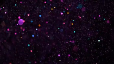 Renkli Parıldayan Arkaplan Süper Yavaş Çekimde, 1000fps 'de. 4K Çözünürlükte Yüksek Hız Sinema Kamerası ile Çekildi.