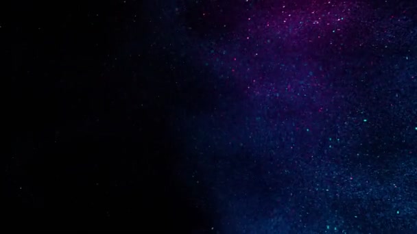 Super Slow Motion Shot Neon Glitter Arrière Plan 1000Pi Filmé — Video