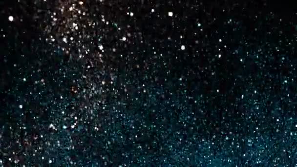 Срібний Блакитний Блиск Фон Супер Повільний Рух Швидкістю 1000 Кадрів — стокове відео