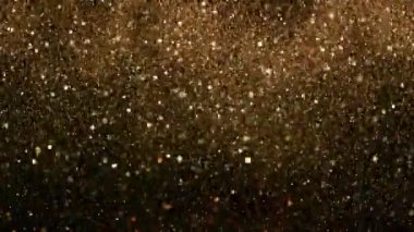 Altın Parıldayan Arkaplan Süper Yavaş Çekimde, 300 fite. 4K Çözünürlükte Yüksek Hız Sinema Kamerası ile Çekildi.