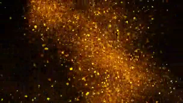 Золотой Фон Сверхмедленном Движении Частотой 1000 Кадров Секунду Съемки Высокой — стоковое видео