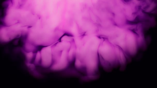 Super Powolny Zastrzyk Różowego Płynu Wlał Się Wody Prędkością 1000 — Wideo stockowe