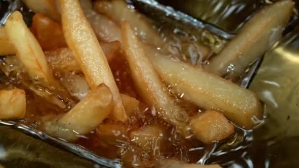 Fried Fried Fried Fries 1000Fps Teki Süper Yavaş Çekimi Çözünürlükte — Stok video