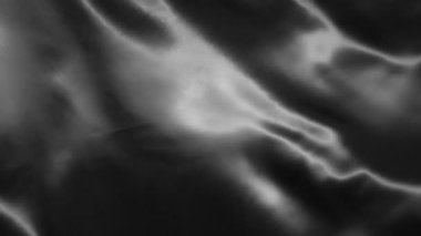 Gümüş dalgalı kumaş arka plan süper yavaş çekimde, yüksek hızlı sinema kamerasıyla 1000Fps 4K 'de çekildi.