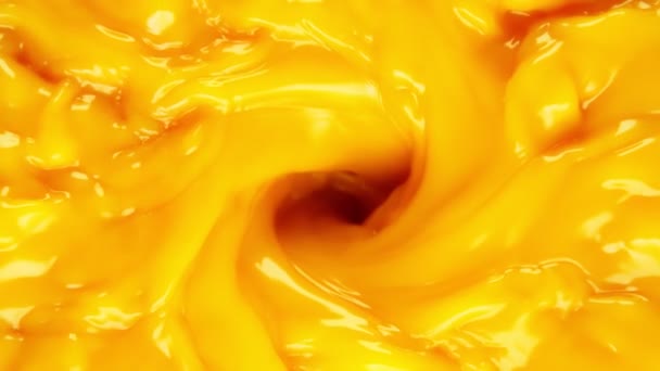 Super Slow Motion Shot Orange Juice Vortex Prędkością 1000 Fps — Wideo stockowe