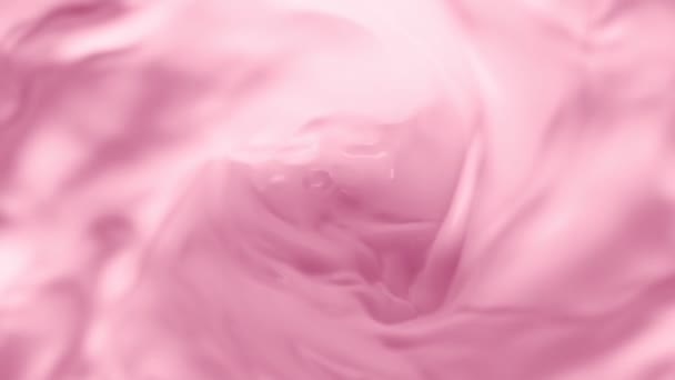 Szuper Lassú Mozgású Kavargó Rózsaszín Tejszerű Wortex 1000 Fps Fényképezte — Stock videók