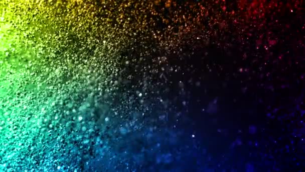 Super Ralenti Prise Vue Particules Colorées Fond Luxe 1000Fps Filmé — Video