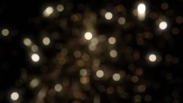Szuper Lassú Mozgású Arany Csillogó Bokeh Részecskék 1000Fps Nagysebességű Mozi — Stock videók