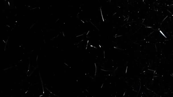 Super Slow Motion Colpo Sfondo Argento Scintillante Confetti 1000Fps Girato — Video Stock