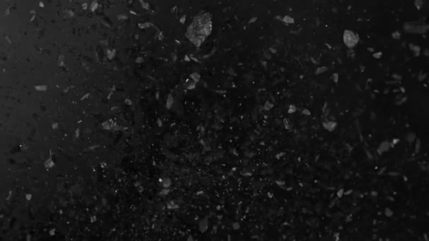 Super Zeitlupenaufnahme Der Kohleexplosion Richtung Kamera Bei 1000 Fps Mit — Stockvideo
