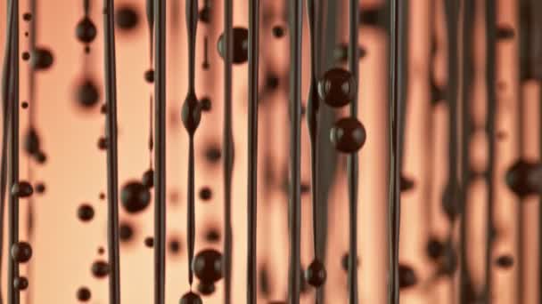 Super Slow Motion Shot Dripping Melted Chocolate 1000 Fps Shooted — Stock Video