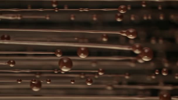 Super Slow Motion Shot Dripping Melted Chocolate 1000 Fps Filmado — Vídeo de Stock