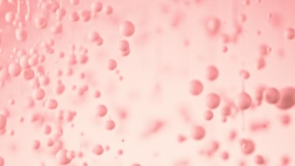 Super Slow Motion Shot Dripping Pink Droplets Przy 1000 Fps — Wideo stockowe