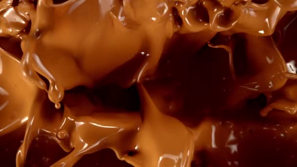 Super Slow Motion Shot Splashing Caramel Fondu 1000 Ips Filmé — Video