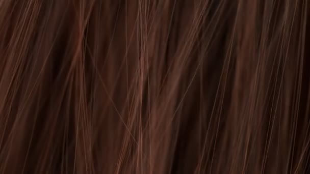 Super Slow Motion Shot Wavy Brown Hair Prędkością 1000 Fps — Wideo stockowe