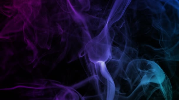 Zeitlupenaufnahme Des Modernen Neon Smoke Abstrakten Hintergrunds Bei 1000Fps Mit — Stockvideo