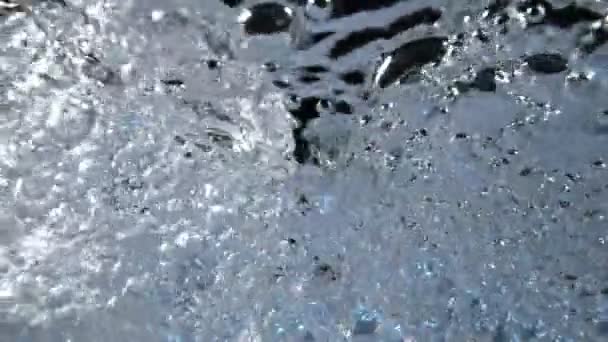 Super Slow Motion Macro Shot Air Bubbles Fluindo Água 1000 — Vídeo de Stock