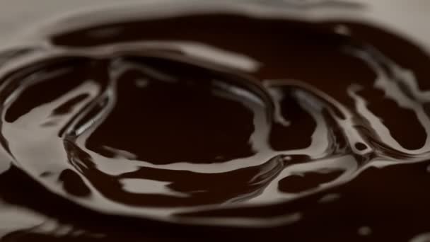 Super Slow Motion Shot Swirling Melted Dark Chocolate 1000 Fps — Video