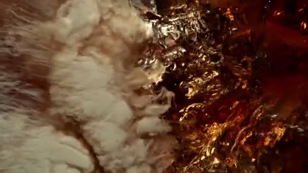 Super Slow Motion Abstract Shot Pouring Cream Coffee 1000Fps Filmed — Stock videók