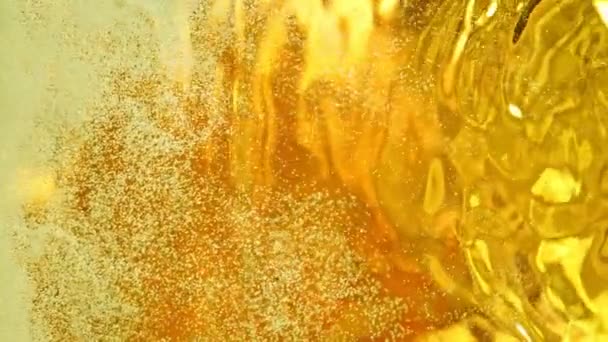 Super Slow Motion Shot Waving Beer Background 1000Fps Filmed High — Stok video