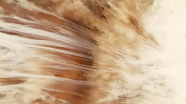Super Slow Motion Abstract Shot Pouring Cream Coffee 1000Fps Κινηματογραφήθηκε — Αρχείο Βίντεο