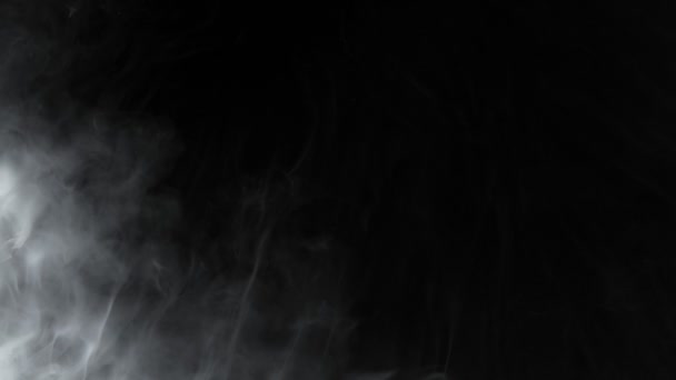 Super Slow Motion Shot Abstract Flowing Smoke Isolated Black 1000Fps — Stock videók