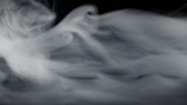 Super Slow Motion Shot Abstract Flowing Smoke Isolated Black 1000Fps — Stock videók
