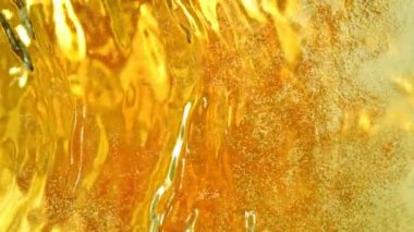 Super Slow Motion Shot of Waving Beer Background at 1000fps. Filmed With High Speed Cinema Camera, 4k.