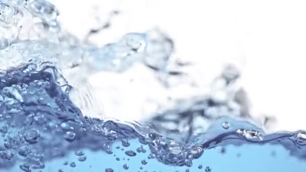 Super Slow Motion Shot Splashing Bubbling Water Prędkością 1000 Fps — Wideo stockowe