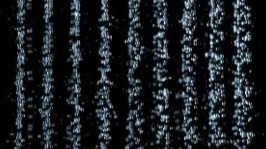 Super Slow Motion Shot of Shower Water Stream Falling on Black Background at 1000fps. Filmed with High Speed Cinema Camera at 4K.