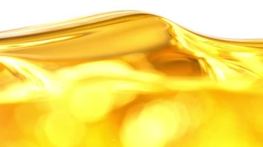 Super Slow Motion Shot of Moving Oil Waves Isolated on White Background at 1000fps. Filmed with High Speed Cinema Camera in 4K resolution.