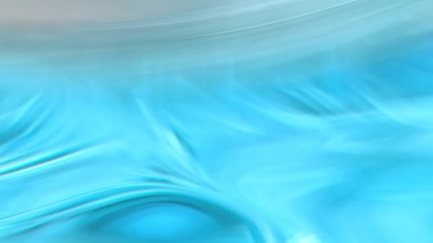 Super Slow Motion Abstract Shot Waving Blue Gel Liquid Background — Wideo stockowe