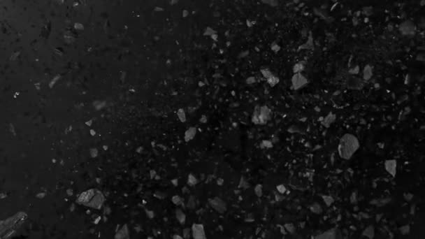 Super Slow Motion Shot Coal Explosion Camera 1000 Fps Natočeno — Stock video