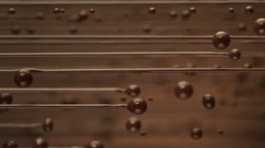Süper Yavaş Çekim Eritilmiş Çikolata 1000 fps 'de. 4K 'da Yüksek Hız Sinema Kamerası ile Çekildi.