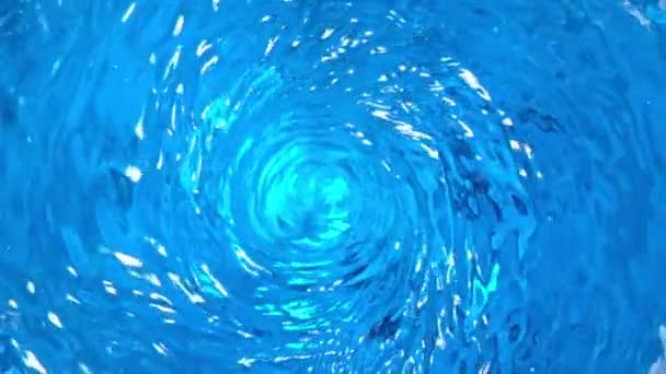 Super Slow Motion Shot Water Whirl 1000 Fps Camera Moving — Stock video