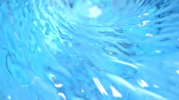 Super Slow Motion Detail Shot Water Whirl 1000 Fps Съемки — стоковое видео