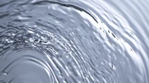 Super Slow Motion Shot Silver Water Waves Top Shot 1000Fps — Stock videók