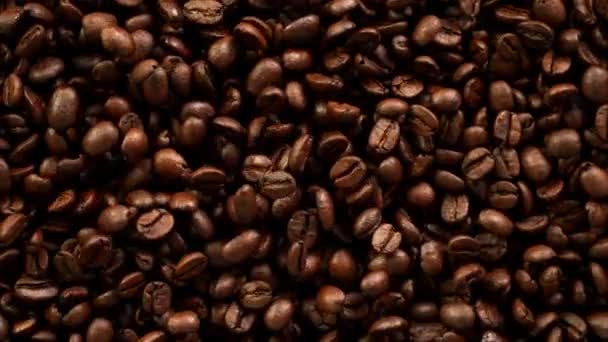 Super Slow Motion Shot Coffee Beans Fundo 1000Fps Filmado Com — Vídeo de Stock