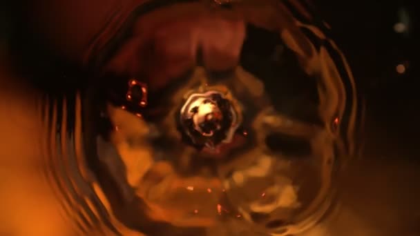 Super Slow Motion Shot Droplet Falling Coffee 1000Fps Filmed High — Wideo stockowe