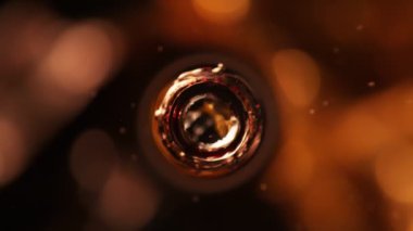 Super Slow Motion Shot of Droplet Falling into Coffee at 1000fps. Filmed with High Speed Cinema Camera, 4k.
