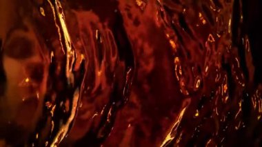Super Slow Motion Shot of Waving Coffee Liquid Surface at 1000fps. Filmed with High Speed Cinema Camera, 4k.