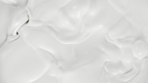 Super Langsom Motion Shot Swirling Fresh Milky Liquid 1000 Fps – Stock-video